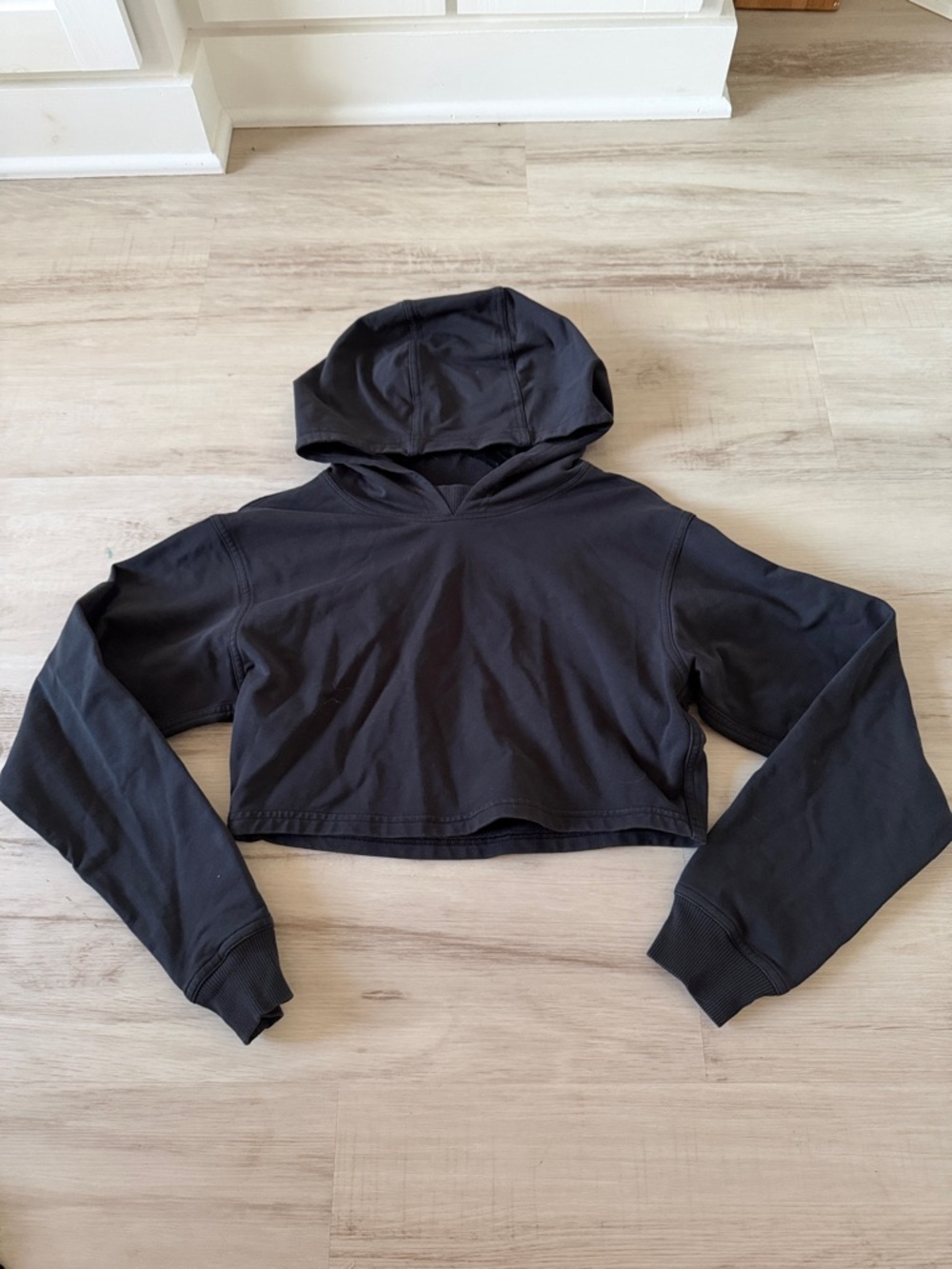 lululemon athletica Black Cropped Hoodie